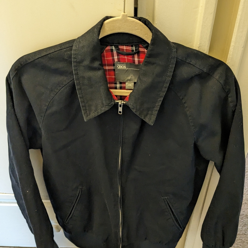Navy Blue ASOS Men's Coat